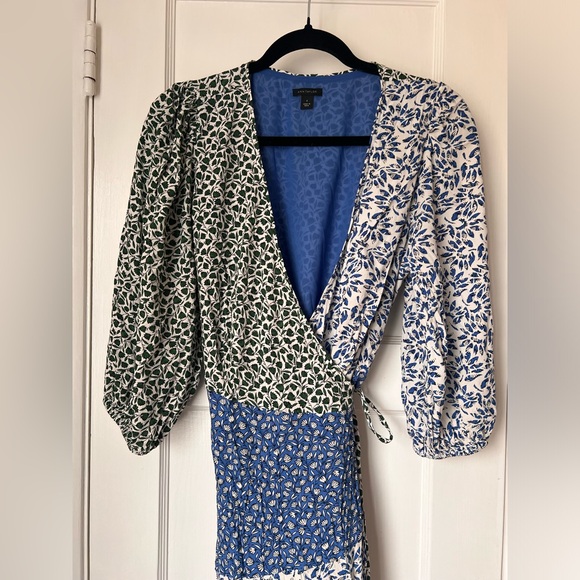 Floral Wrap Flare Dress - Picture 1 of 7